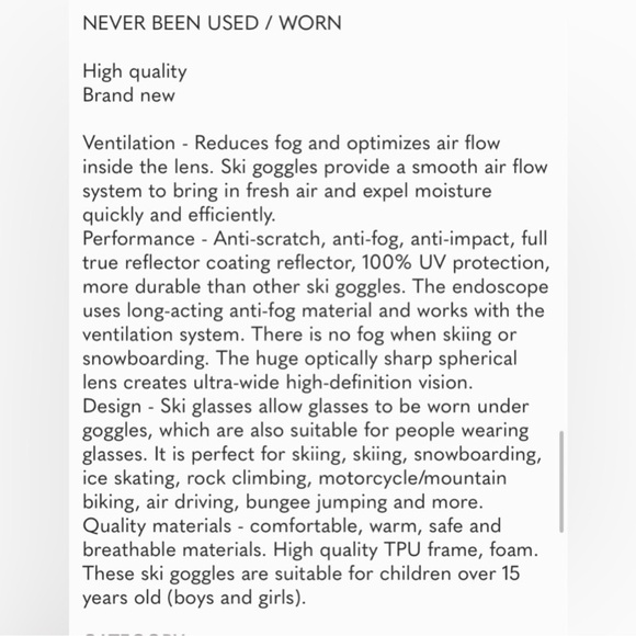 Ski Goggles, Snowboarding Goggles - Picture 9 of 9